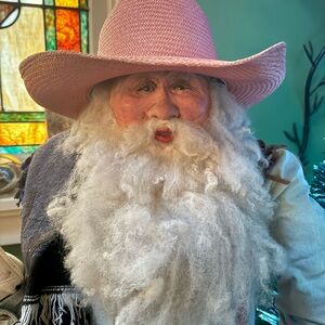 Rose-colored cowboy hat